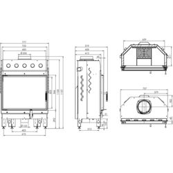 Каминная топка Hitze Albero AL16S.H-D (Black) Thumb
