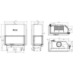 Каминная топка Hitze Albero AL19LG.H-D (Black/Silver) Thumb