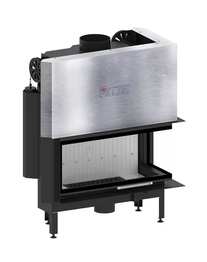 Каминная топка Hitze Albero AL19RG.H-D (Black/Silver) - 2