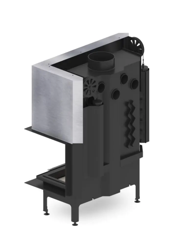 Каминная топка Hitze Albero AL19RG.H-D (Black/Silver) - 3