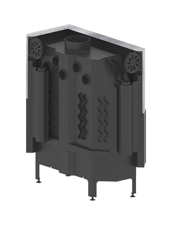 Каминная топка Hitze Albero AL19RG.H-D (Black/Silver) - 4