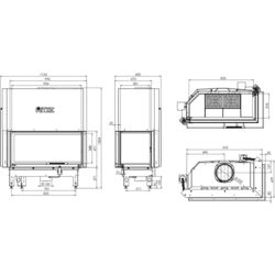Каминная топка Hitze Albero AL19RG.H-D (Black/Silver) Thumb