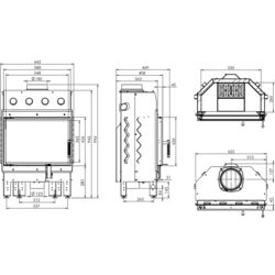 Каминная топка Hitze Albero AL9S.H-D (Black) Thumb