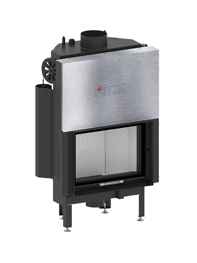 Каминная топка Hitze Albero Aquasystem ALAQS54x39.G-D (Black/Silver) - 2