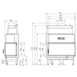 Каминная топка Hitze Albero Aquasystem ALAQS90x41.R (Black) Thumb