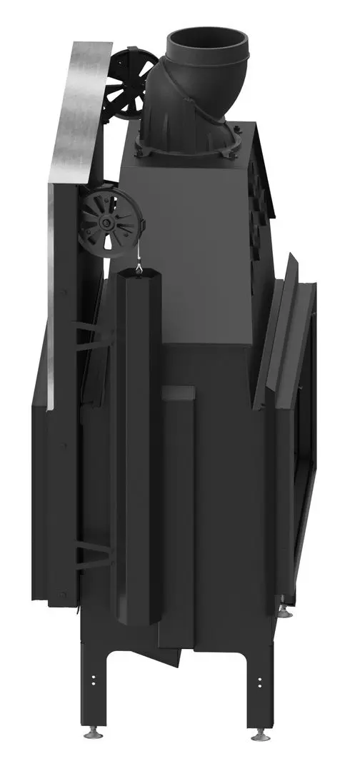 Каминная топка Hitze Ardente Duo ARD105x43.DGS (Black/Silver) - 2
