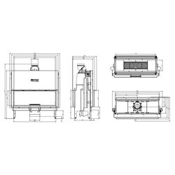 Каминная топка Hitze Ardente Duo ARD120x43.DGS (Black/Silver) Thumb