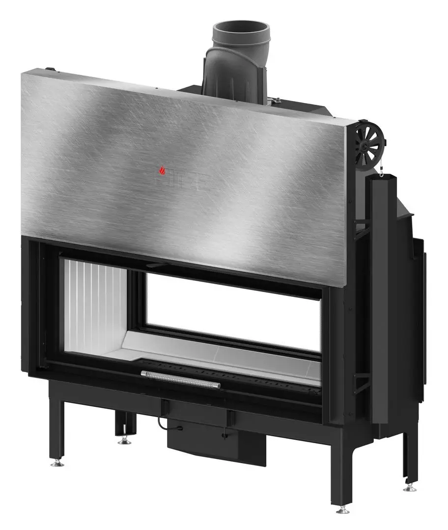 Каминная топка Hitze Ardente Duo ARD120x43.DGS (Black/Silver)