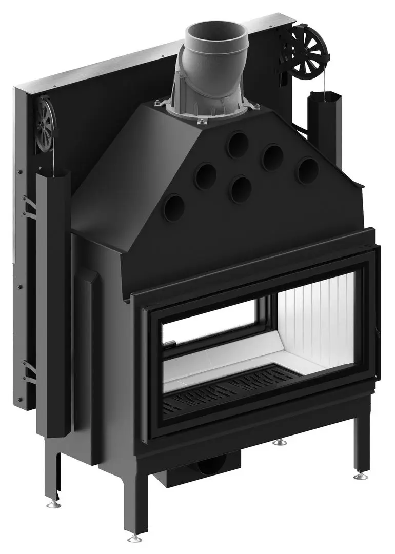 Каминная топка Hitze Ardente Duo ARD90x41.DGS (Black/Silver) - 3