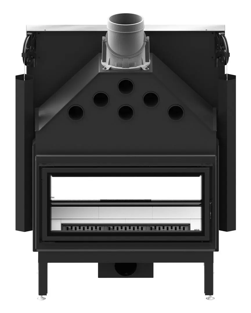 Каминная топка Hitze Ardente Duo ARD90x41.DGS (Black/Silver) - 4