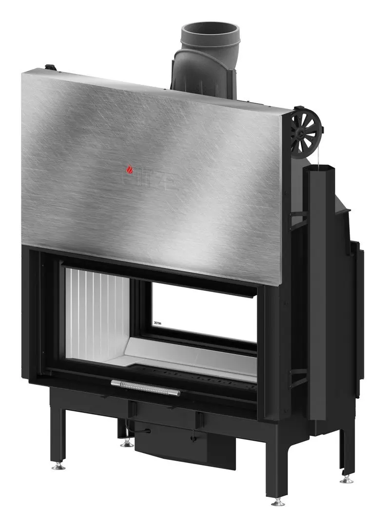 Каминная топка Hitze Ardente Duo ARD90x41.DGS (Black/Silver)