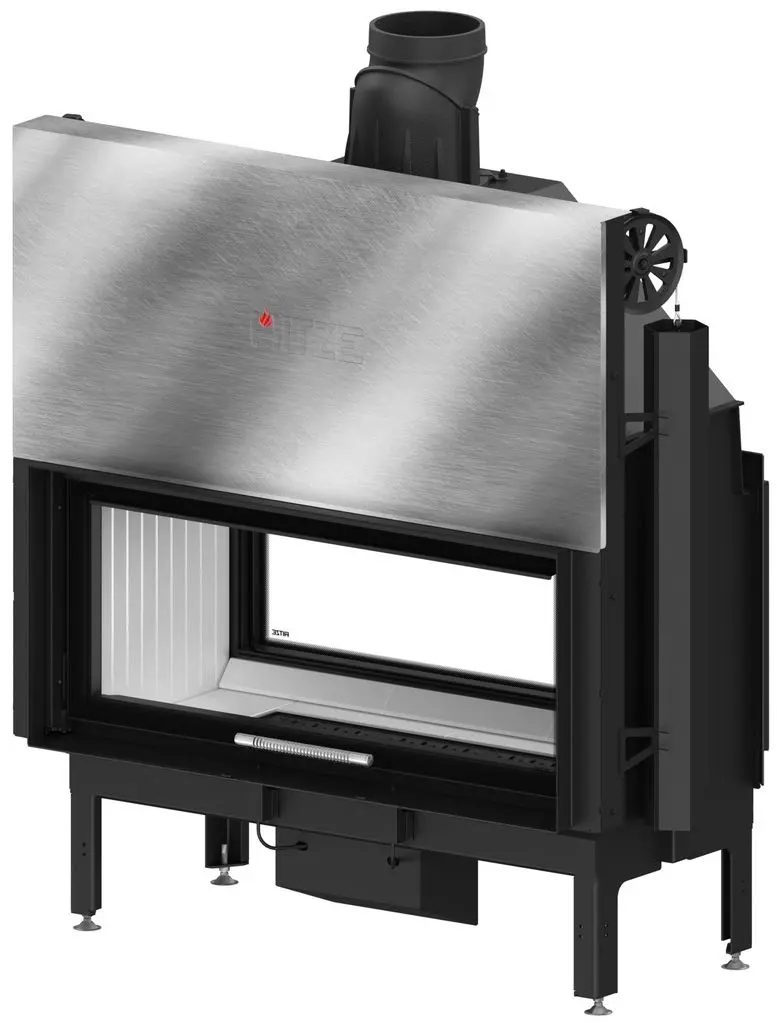 Каминная топка Hitze Duo ARD105x43.G (Black/Silver) - 2