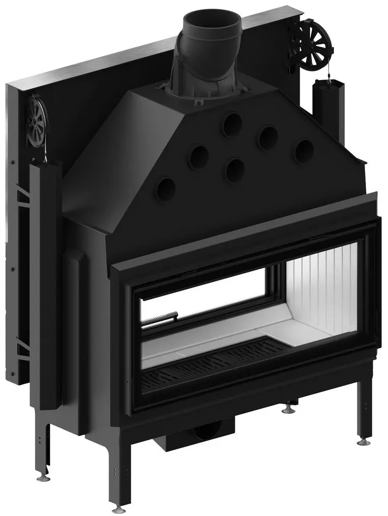 Каминная топка Hitze Duo ARD105x43.G (Black/Silver) - 3