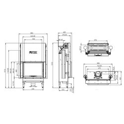 Каминная топка Hitze HST59X43.G (Black/Silver) Thumb