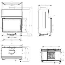 Каминная топка Hitze STMA54x39.S (Black) Thumb