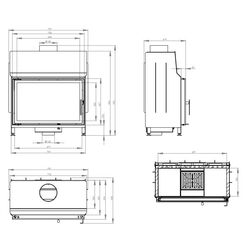 Каминная топка Hitze STMA68x43.S (Black) Thumb