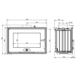 Каминная топка Invicta Optimise Valve 700 (Black) Thumb
