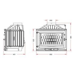 Каминная топка Invicta Selenic 700 (Black) Thumb