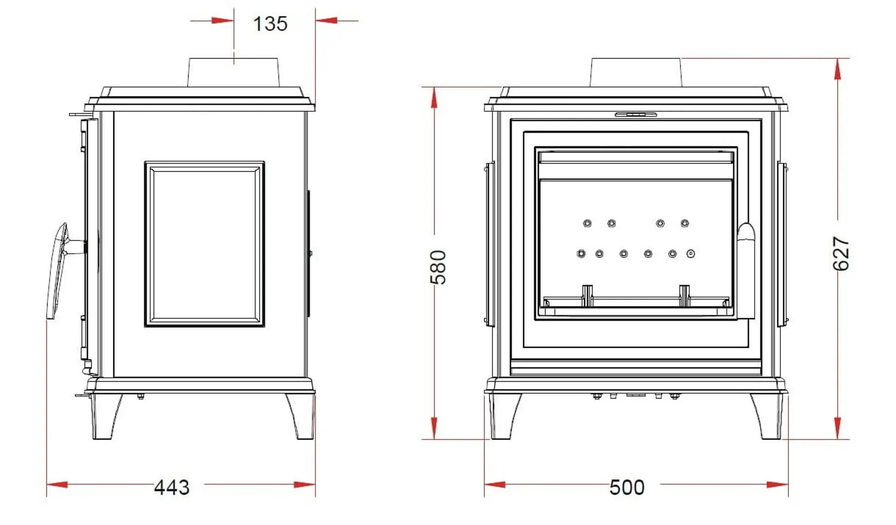 Печь-камин Art Flame Sedan S (Black) - 2