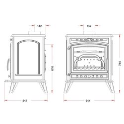 Печь-камин Invicta Altea (Black) Thumb