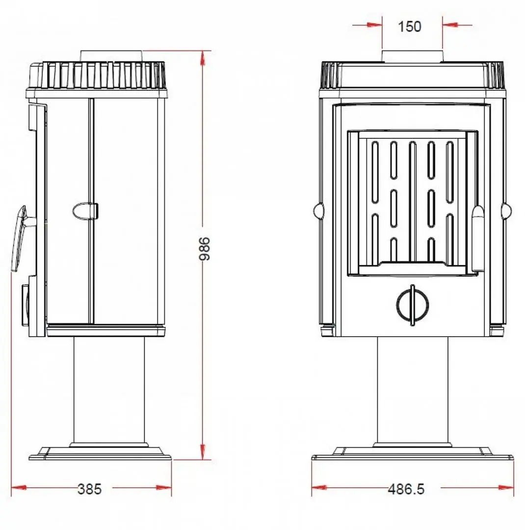Печь-камин Invicta Mesnil (Black) - 2