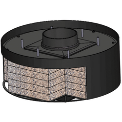 Печь-камин Invicta Onsen 3 Vitres (Black) Thumb