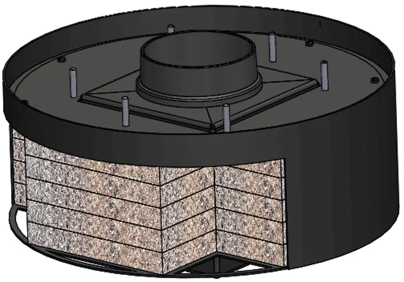 Печь-камин Invicta Onsen 3 Vitres (Black) - 3