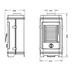 Печь-камин Invicta Remilly (Black) Thumb