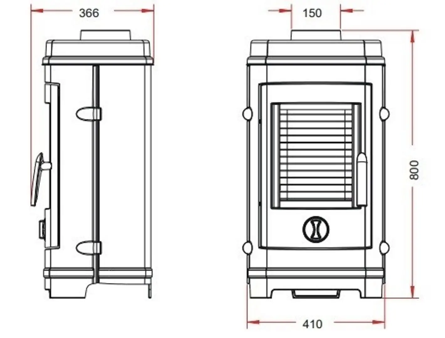Печь-камин Invicta Remilly (Black) - 3