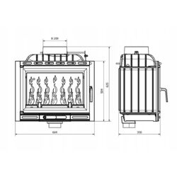 Каминная топка Kawmet Eco W13A (Grey) Thumb