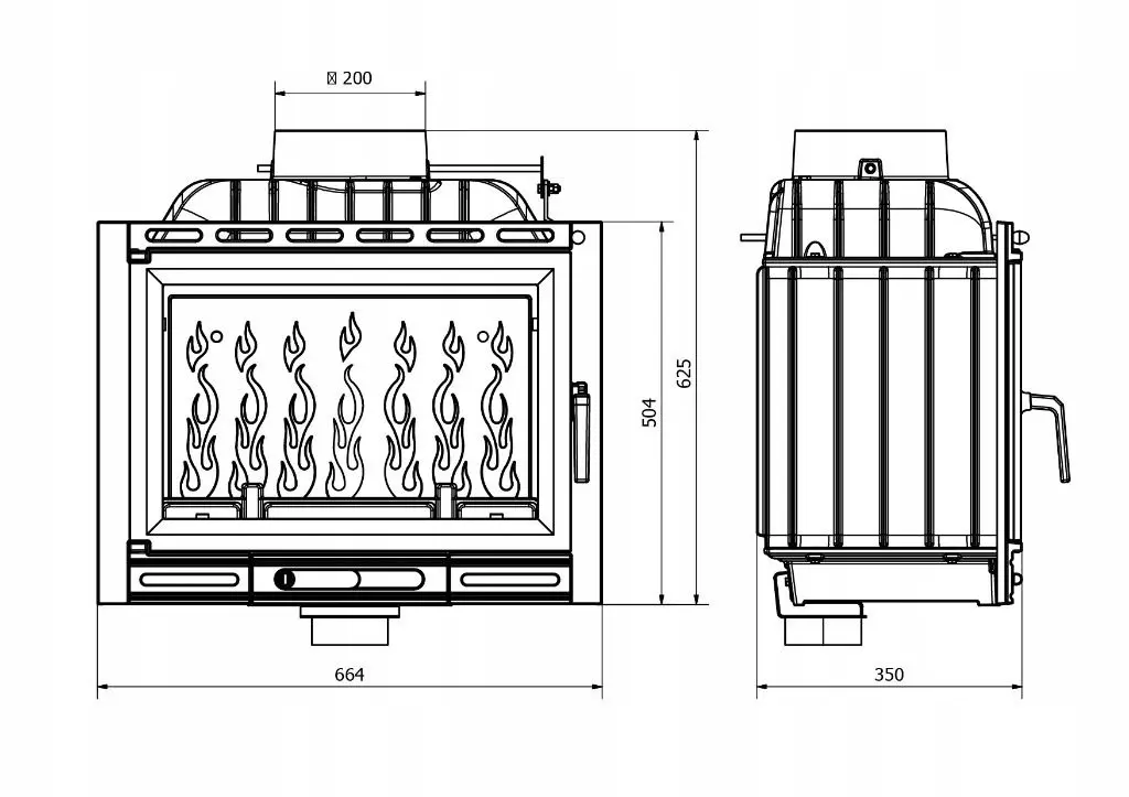 Каминная топка Kawmet Eco W13A (Grey) - 3