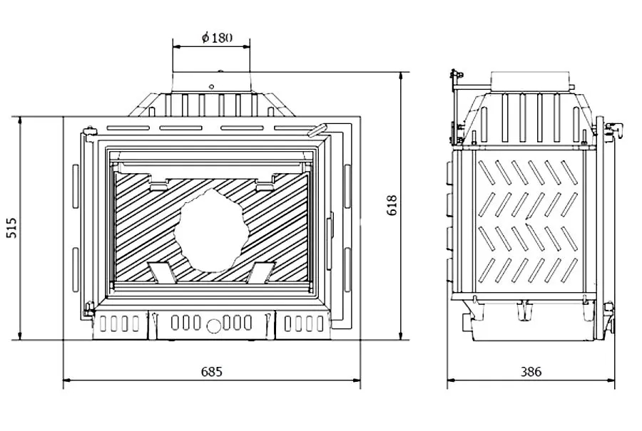 Каминная топка Kawmet Eco W6 (Grey) - 4