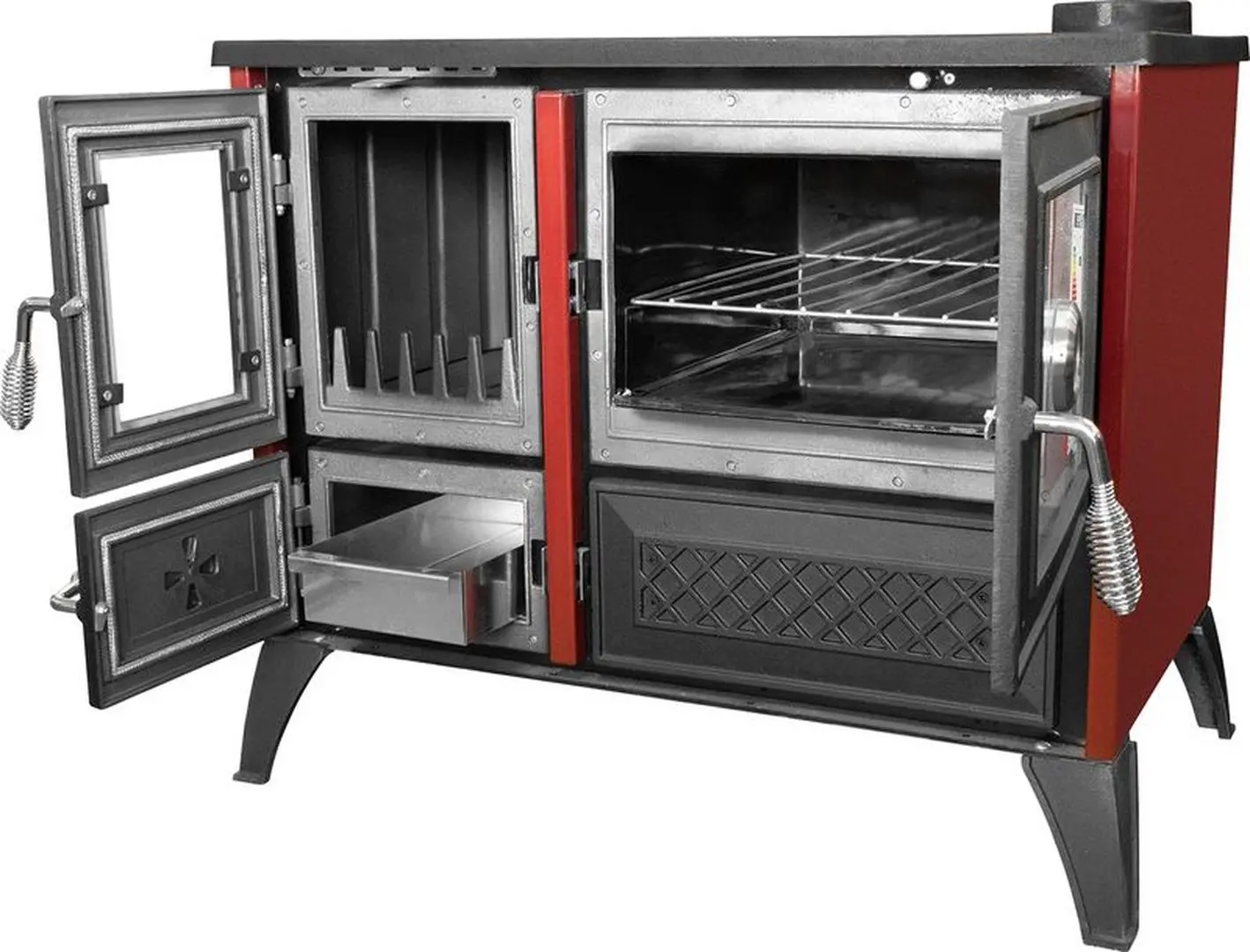 Soba-camin Strend Pro 801 Stela Right (Black/Burgundy)