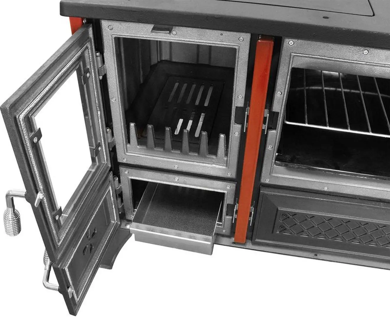 Soba-camin Strend Pro 801 Stela Right (Black/Burgundy)