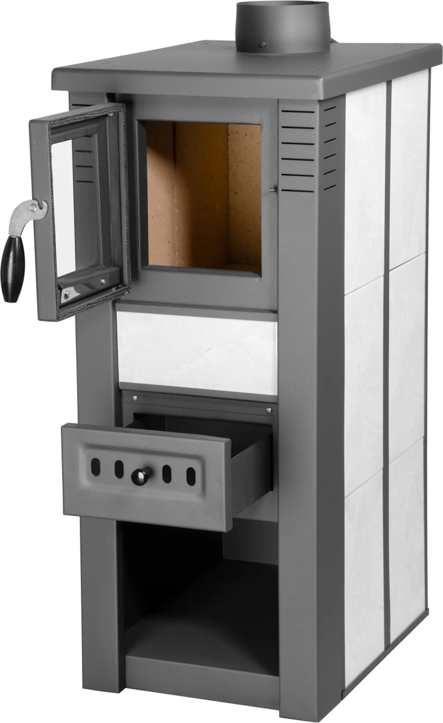 Soba-camin Strend Pro Kachle Pro Lava Ceramic (White/Grey) - 2