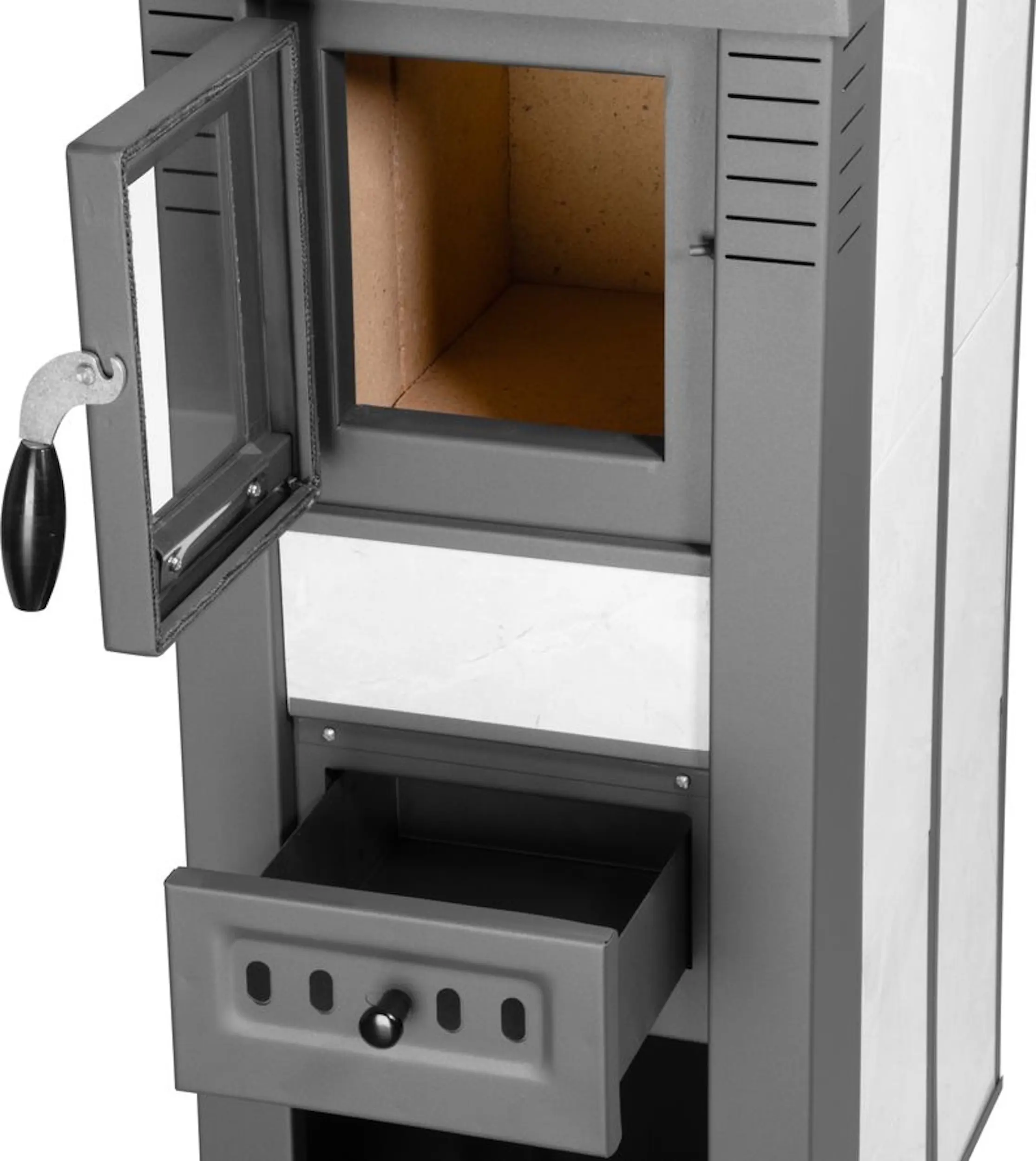 Soba-camin Strend Pro Kachle Pro Lava Ceramic (White/Grey) - 3