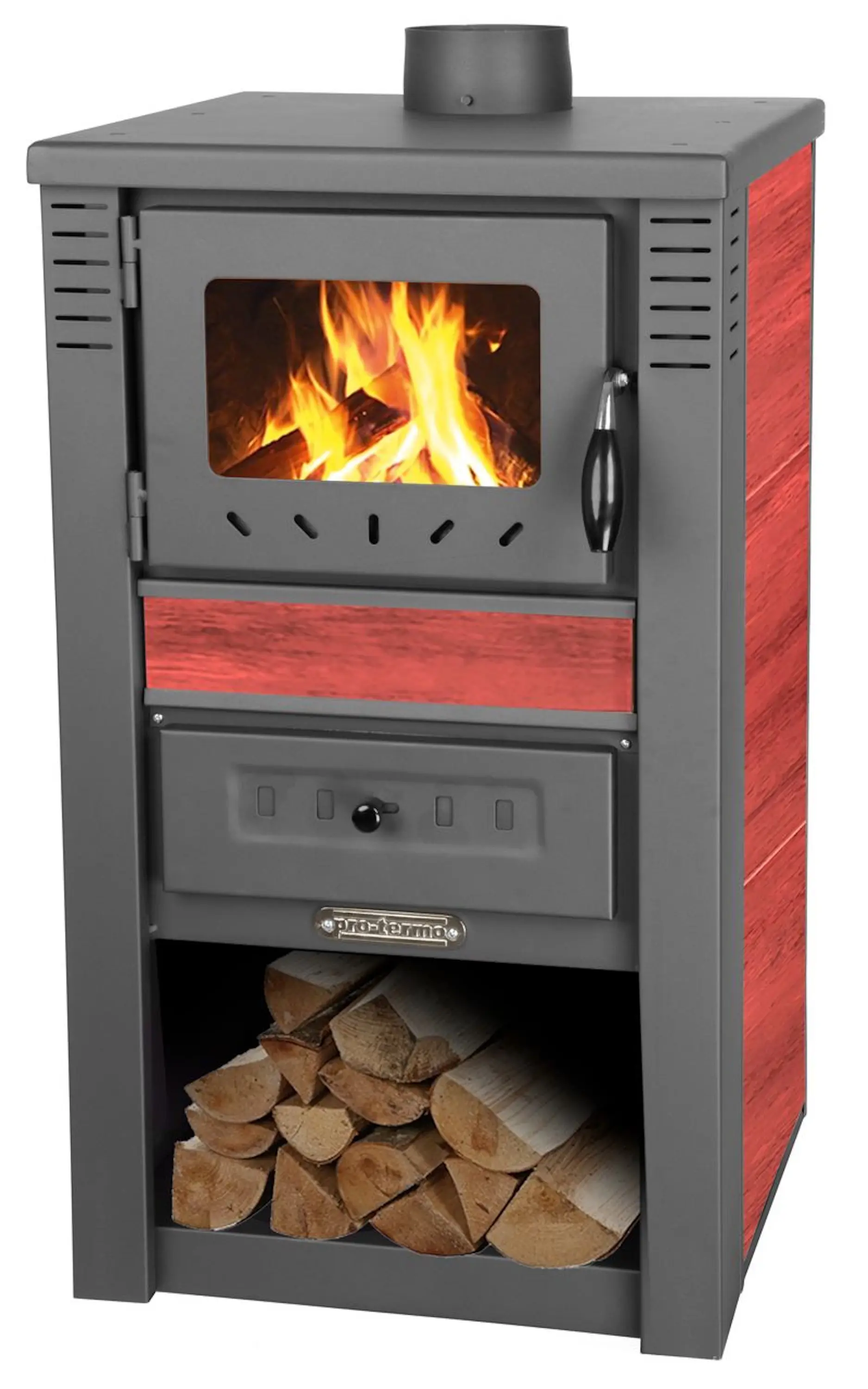 Печь-камин Strend Pro Nova Ceramic (Red/Grey) - 2