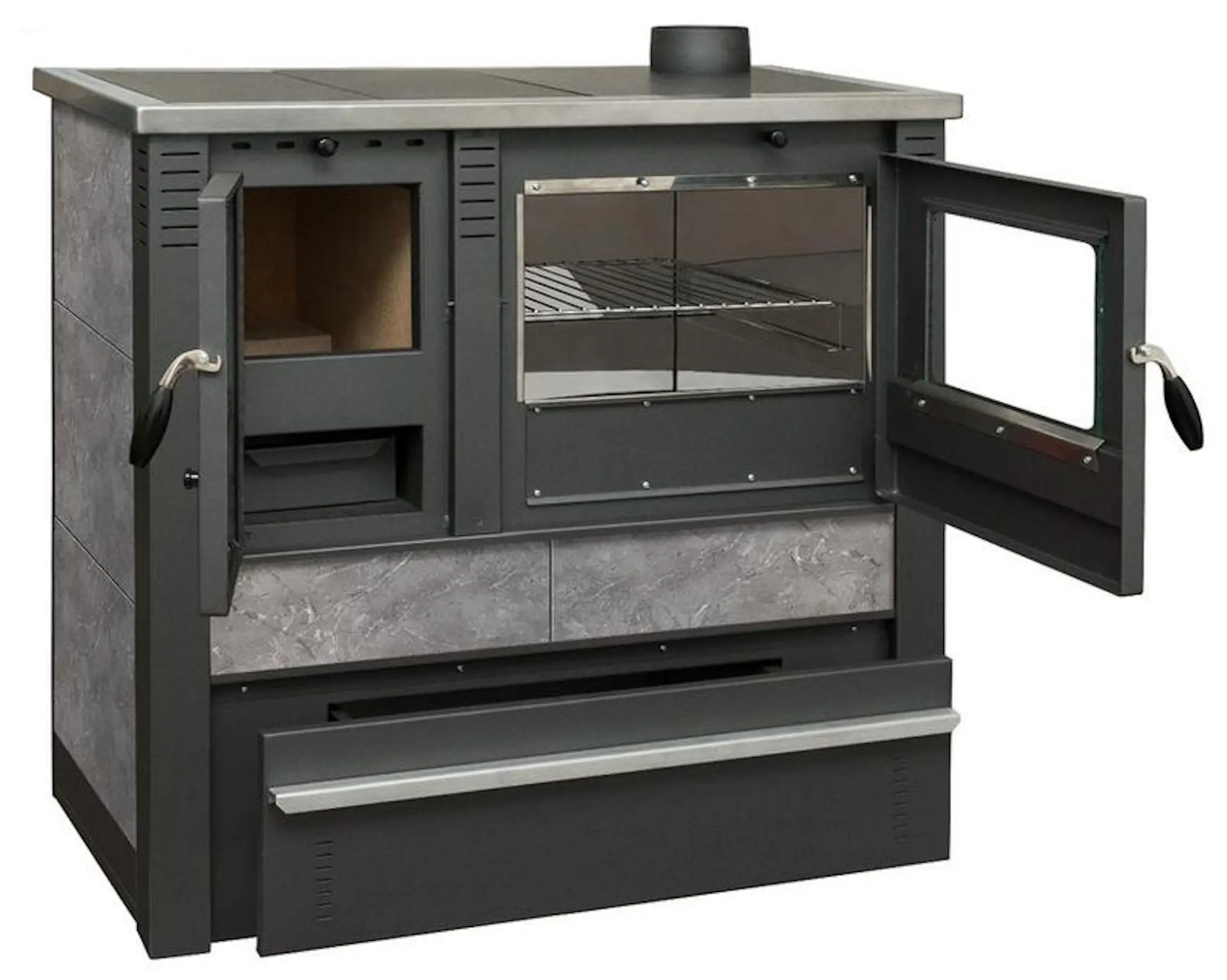 Печь-камин Strend Pro Panonia Right (Grey) - 2