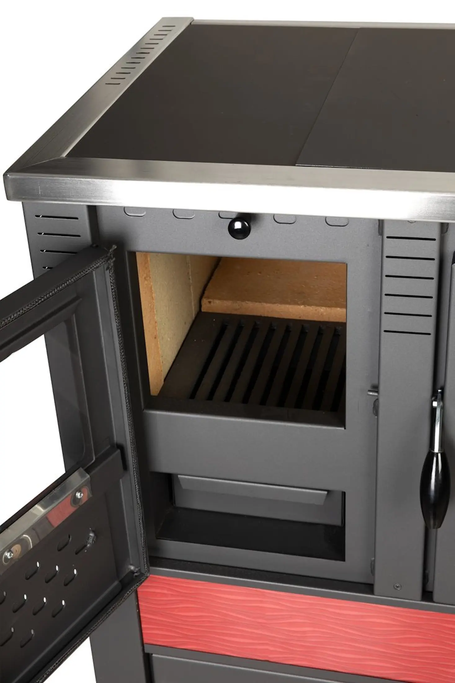 Печь-камин Strend Pro Panonia Right (Red/Grey) - 3