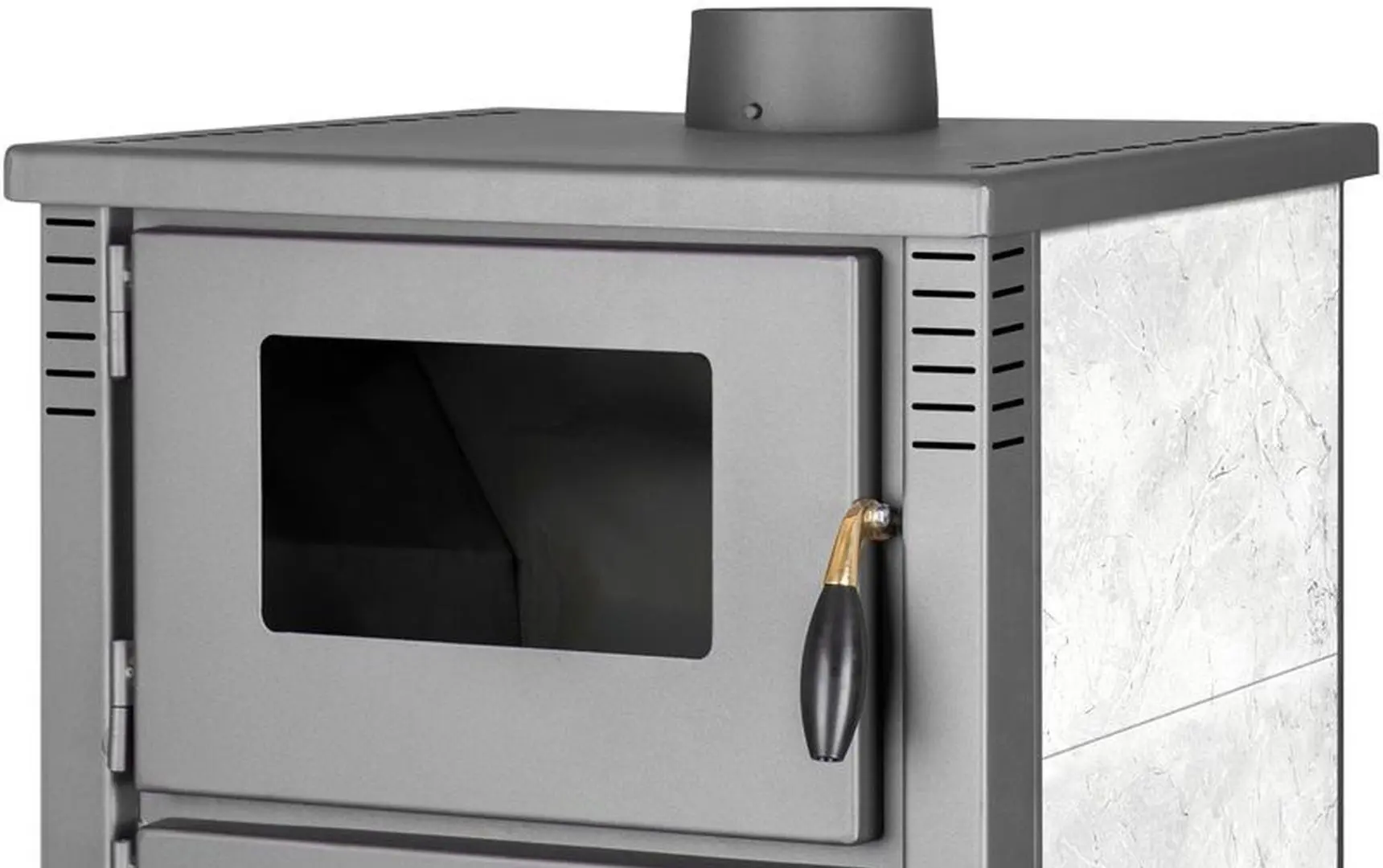 Soba-camin Strend Pro Taurus Ceramic  (Grey/White)