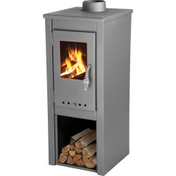 Печь-камин Strend Pro Thalia Uno Glass Lite (Grey) Thumb