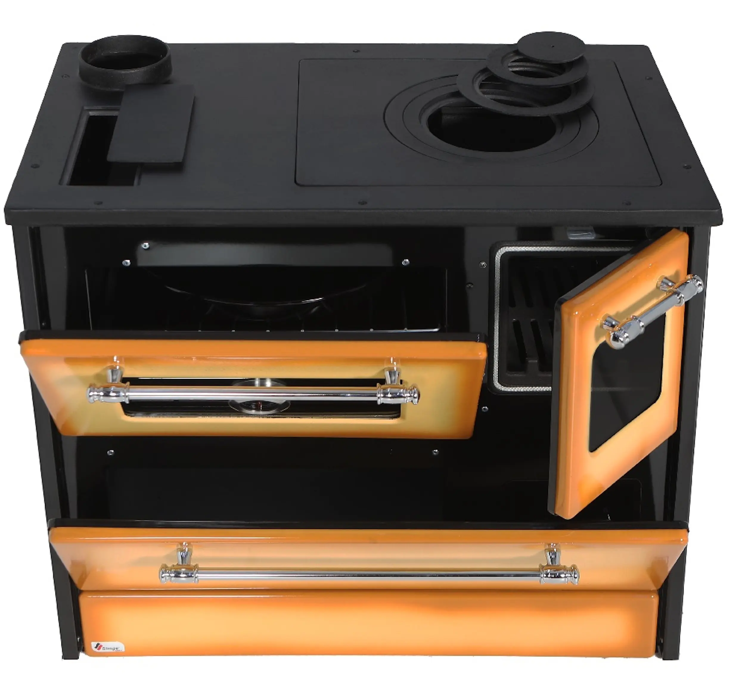 Печь Strend Pro 701-G Omega Kuzine Left (Cappuccino/Black) - 4