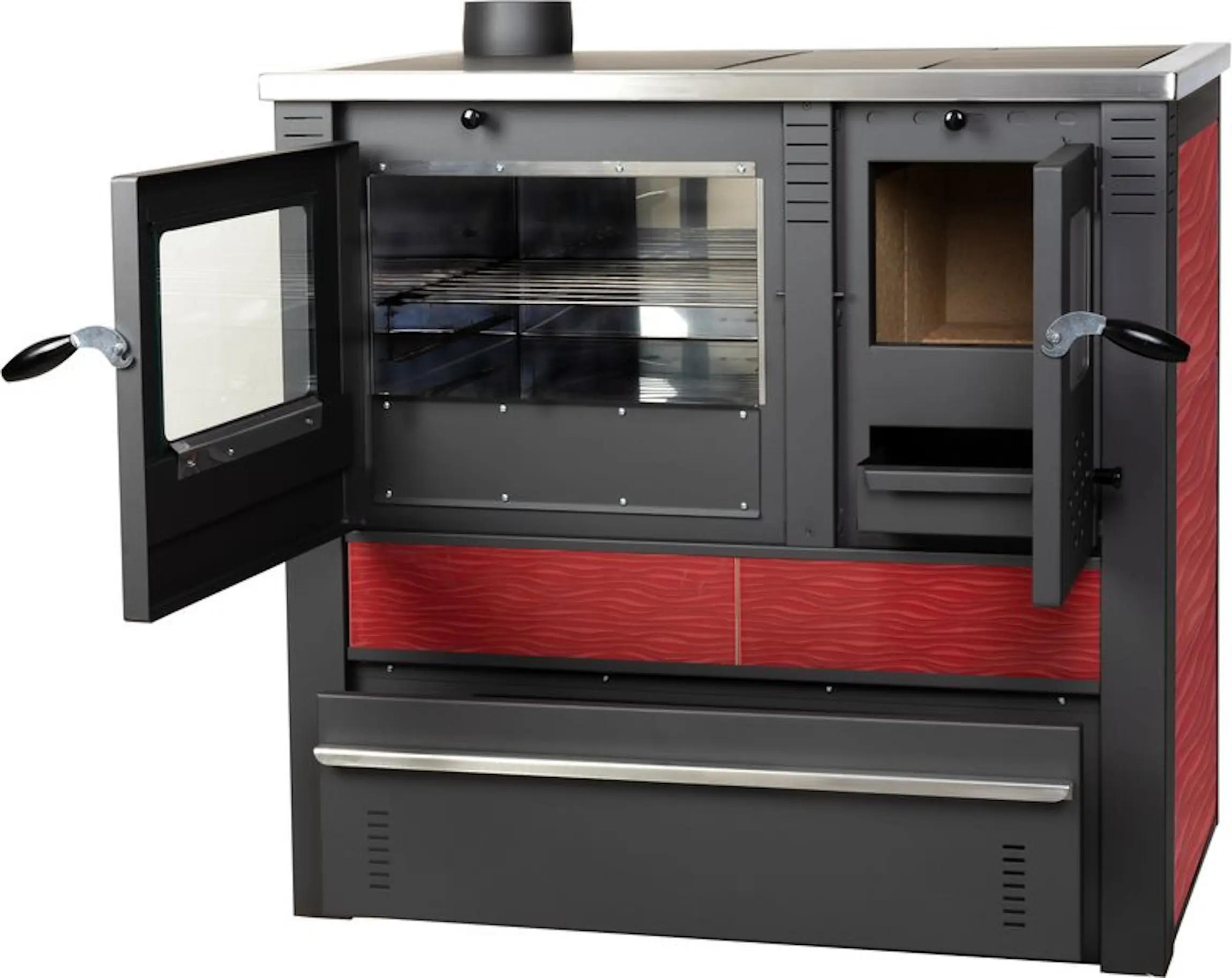 Печь Strend Pro Panonia Left (Red/Grey) - 2