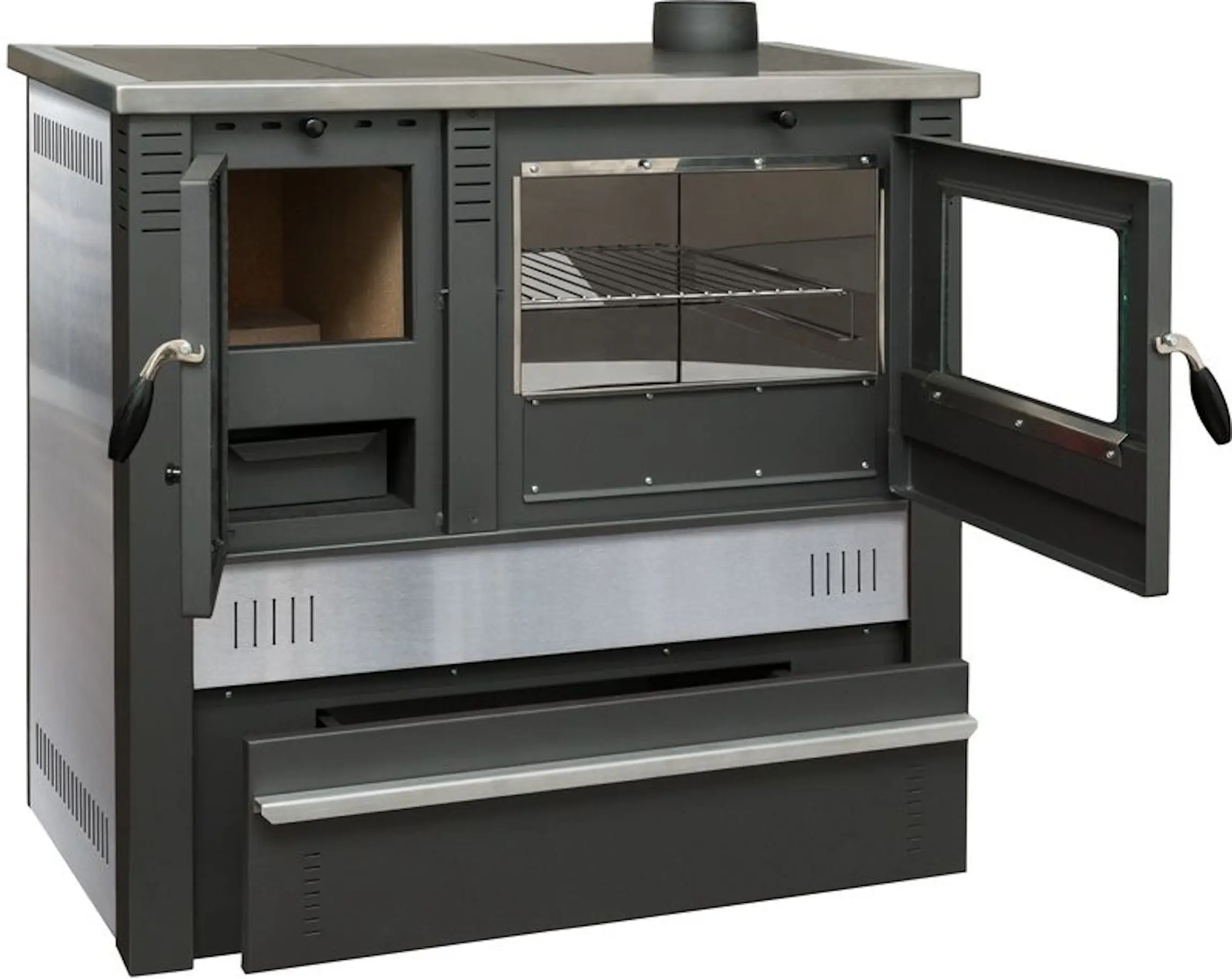 Печь Strend Pro Panonia Right (Inox/Black) - 2