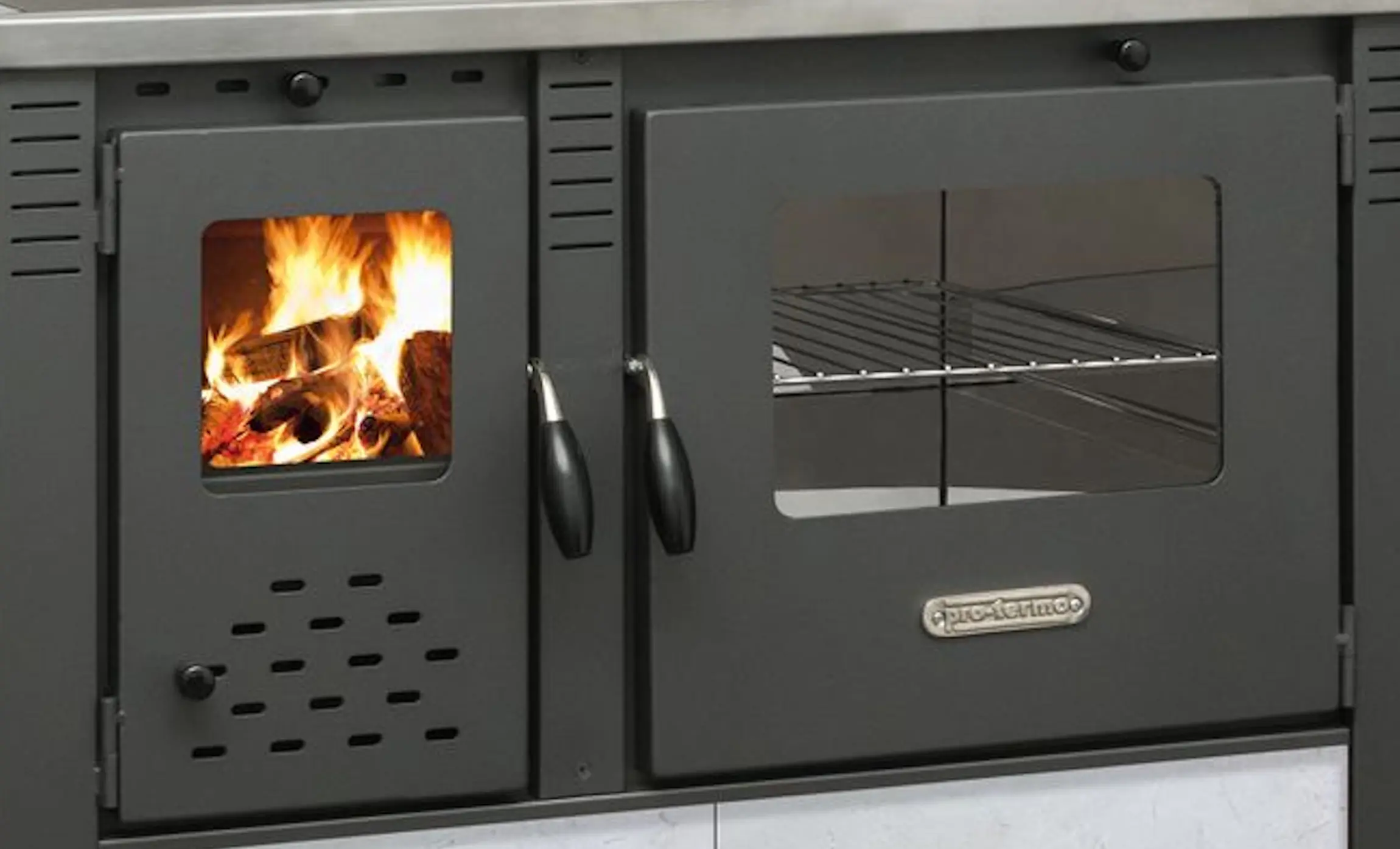 Печь Strend Pro Panonia Right (White/Black) - 2