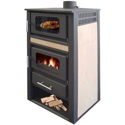 Печь-камин Zvezda 10000W (Black/Biege)