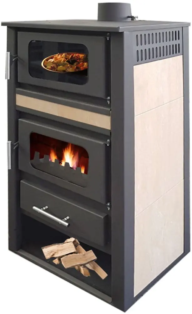 Печь-камин Zvezda 10000W (Black/Biege)