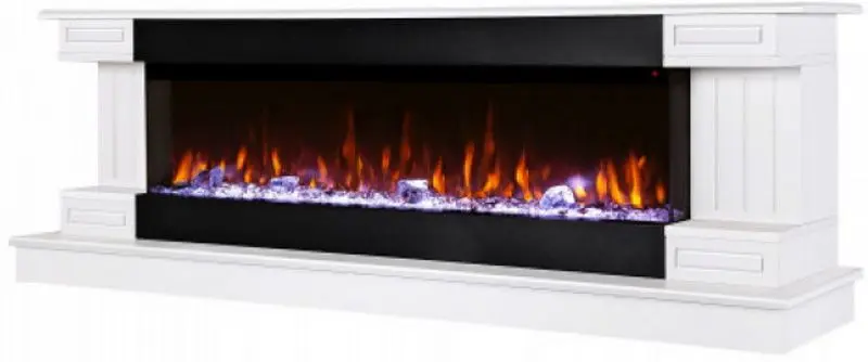 Semineu Arizona Mini cu focar Dalas (White)