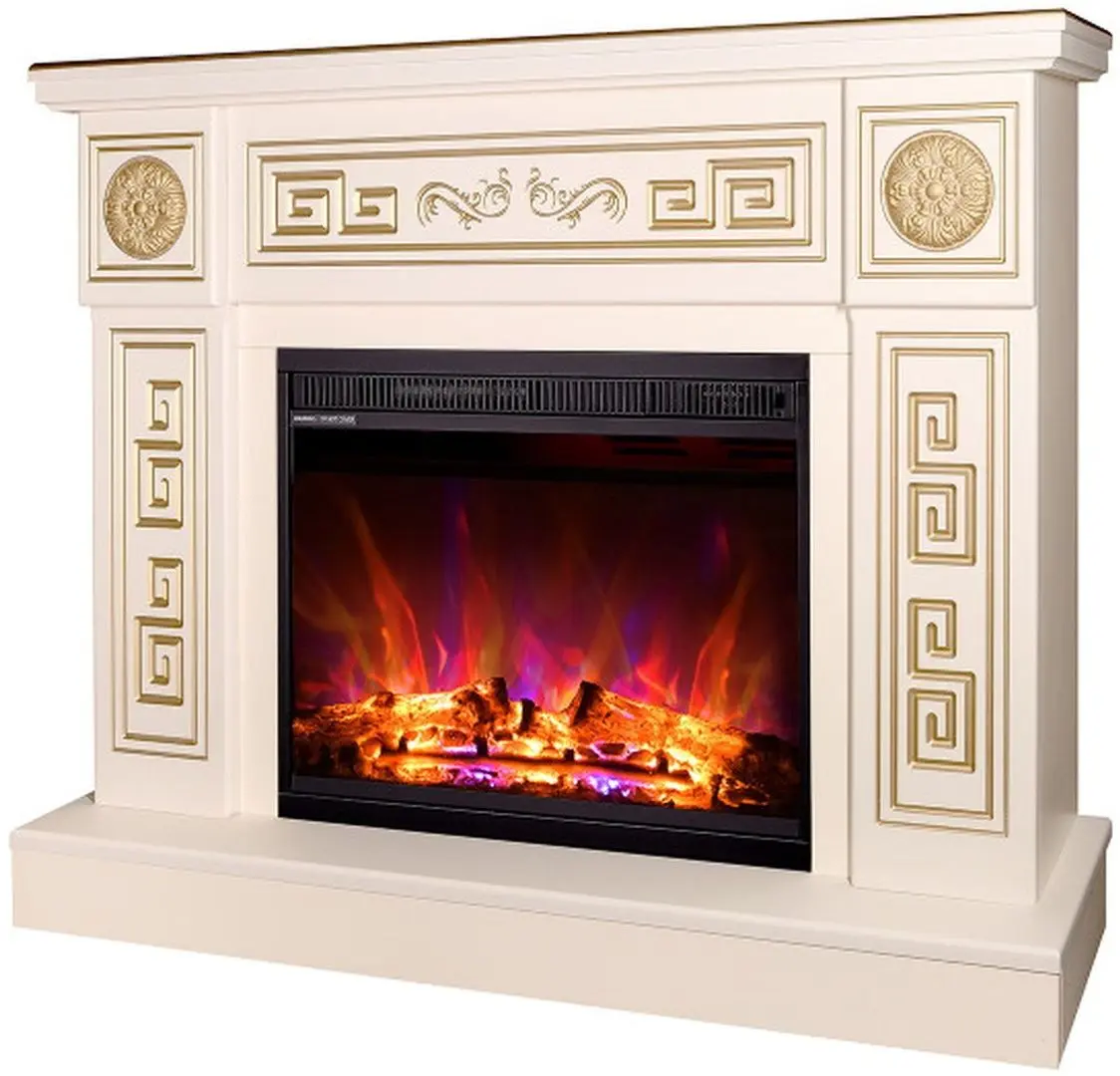 Каминокомплект Latifa с очагом Lorance (Ivory)