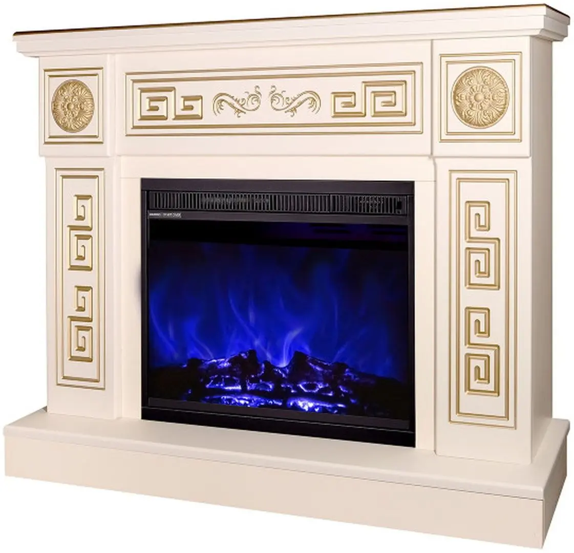 Каминокомплект Latifa с очагом Lorance (Ivory)